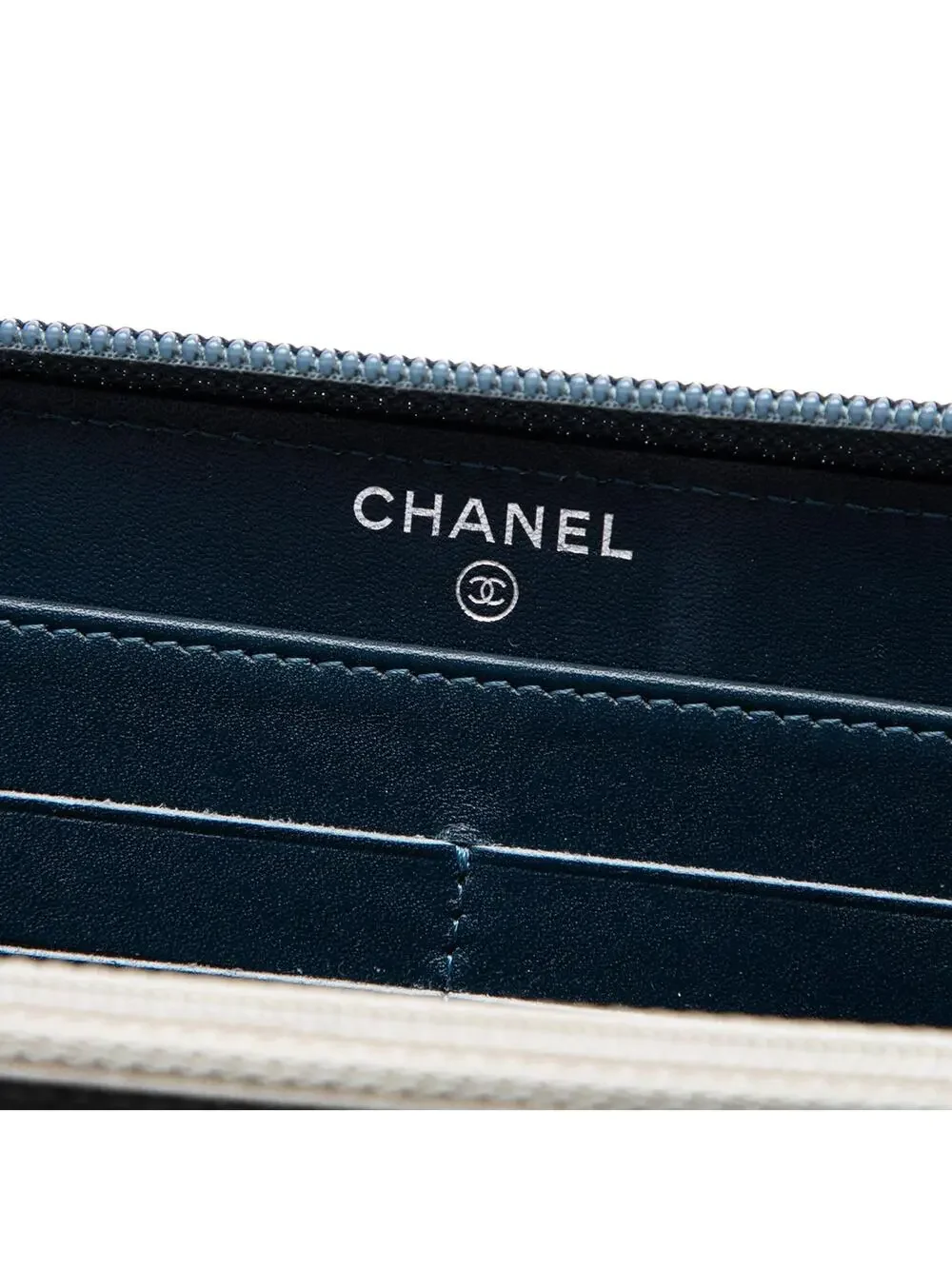 Chanel Cc Caviar Zip Around Long Wallet #320457C60B